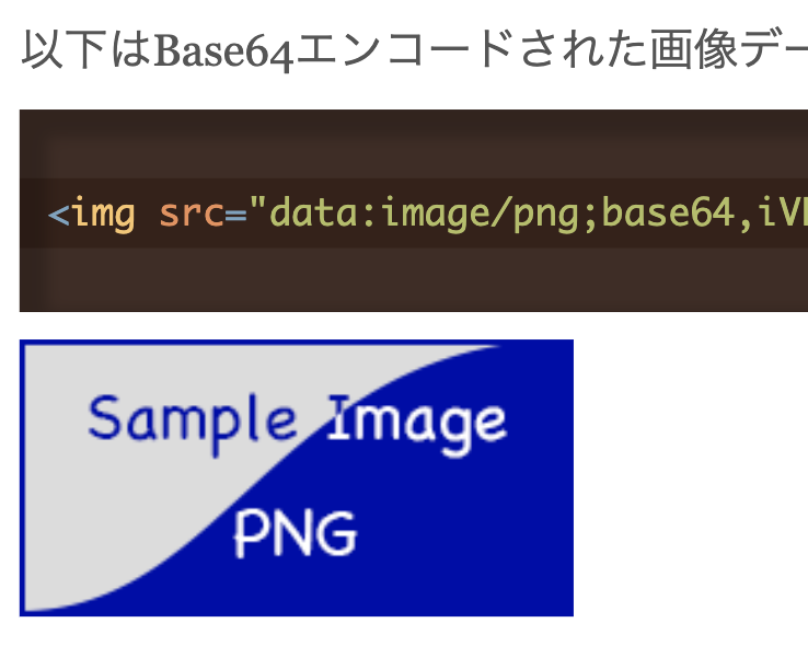 HTML Base64エンコードで画像を表示